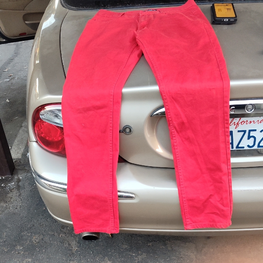 Men's Slim Red Jeans